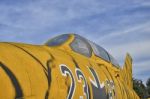 Canopy Of A Retired Jet Fighter Stock Photo