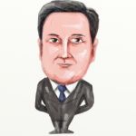 David Cameron British Prime Minister Cartoon Stock Photo