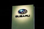 Emblem Of Subaru Dealer Stock Photo