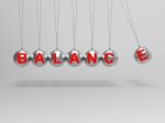 Balance Spheres Shows Balanced Life Stock Photo
