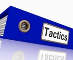 Tactics File Indicates System Course And Techniques Stock Photo