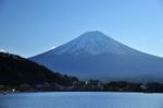 Mount Fuji With Lake Stock Photo