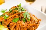 Chinese Fried Noodles Stock Photo