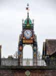 Chester City Centre Clock In Cheshire Stock Photo