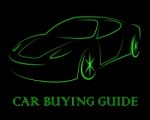 Car Buying Guide Indicates Vehicles Purchasing And Info Stock Photo