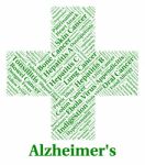 Alzheimer's Disease Means Ill Health And Afflictions Stock Photo