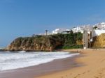 Albufeira, Southern Algarve/portugal - March 10 : View Of The Be Stock Photo