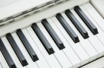 Close-up Of Piano Keyboard Centred On Ab With Plenty Of White Sp Stock Photo