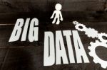 Big Data Concept And 3d White Man Stock Photo