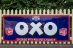 Oxo Sign At Sheffield Park Station Stock Photo