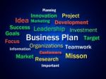 Business Plan Shows Strategy Thinking Or Planning Stock Photo