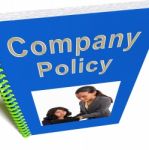 Company Policy Book Stock Photo