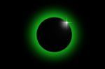 Green Eclipse Stock Photo