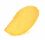 Yellow Mango Isolated On The White Background Stock Photo