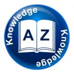 Knowledge Badge Means Educate Proficiency And Educating Stock Photo