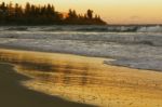 Kings Beach In The Sunshine Coast, Queensland Stock Photo