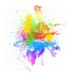 Abstract Watercolor Hand Painted Background Stock Photo