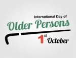 International Day Of Old Person -  Illustration Stock Photo
