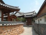 Traditional Korean Houses Stock Photo