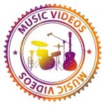 Music Videos Means Audio Visual And Melody Stock Photo