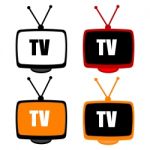 Tv Icons Stock Photo