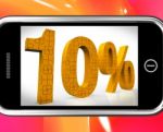 10 On Smartphone Showing Cheap Products And Price Deals Stock Photo