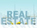Real Estate House Indicates Property Sale 3d Illustration Stock Photo