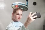 Selfei In The Hospital Stock Photo