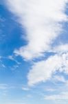 Blue Sky With Clouds,natural Sky Composition For Background Stock Photo
