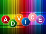 Advice Advisor Means Inform Information And Answers Stock Photo
