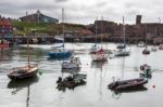 Dunbar, Scotland/uk - August 14 : View Of Dunbar Harbour In Scot Stock Photo