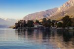 Scenic View Of Lake Como From Mandello Del Lario Stock Photo