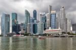 Singapore Skyline Stock Photo
