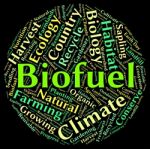 Biofuel Word Shows Renewable Energy And Biogas Stock Photo