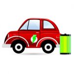 Battery Car Stock Photo