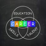 Career Advice Shows Education Talent And Skills Stock Photo