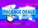Package Deals Means Fully Inclusive And Bargain Stock Photo