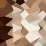 Burlywood Brown Abstract Low Polygon Background Stock Photo