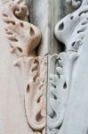 Close-up Detail Of Replacement Masonry At The Duomo In Milan Stock Photo