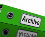 Archive File Means Archives Business And Storage Stock Photo
