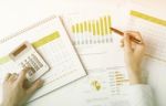 Analyzing Business Data Stock Photo