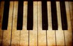 Retro Piano Keys  Stock Photo