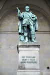 Statue Of Graf V Tilly At Feldherrnhalle In Munich Stock Photo