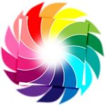 Color Background Means Whirl Whirling And Colourful Stock Photo