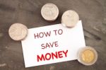How To Save Money Inspirational Quote Stock Photo
