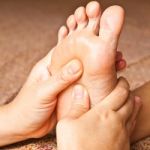 Reflexology Foot Massage, Spa Foot Treatment,thailand Stock Photo