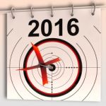 2016 Target Means Future Goal Projection Stock Photo