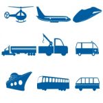 Transportation Icons Stock Photo