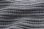 Gray Knit Fabric Background Stock Photo