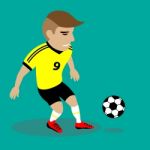 Illustration Soccer Player Stock Photo